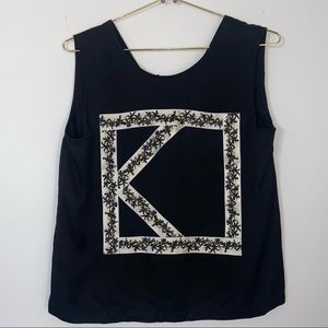 Kenzo Paris sleeves viscose top